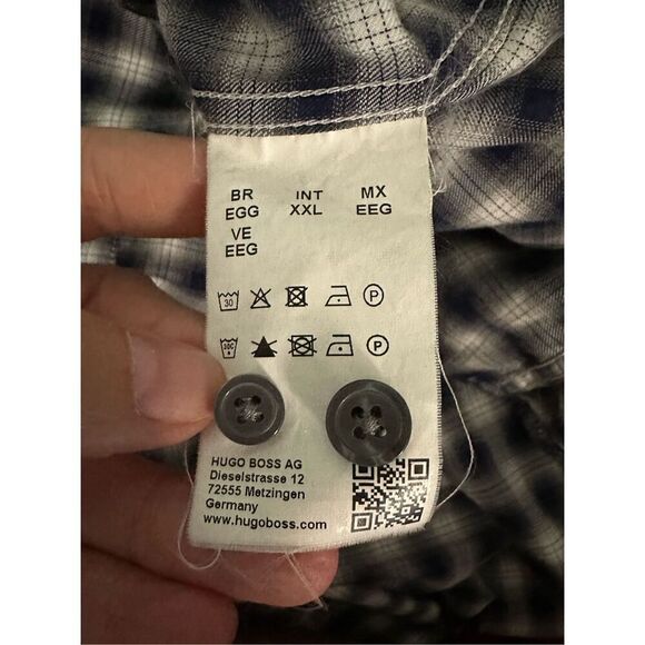 Boss Hugo Boss Robbie Sharp Fit Long Sleeve Shirt 2XL MSRP $135 - Picture 10 of 11